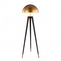 UL Modern Art Designer Home Hotel Indoor Decoration Brass Metal Iron Gold Tripod Floor Standing Lamp