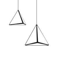 Aicco Modern Triangle Black White Hanging Pendant Light Lamp For Hotel 19001