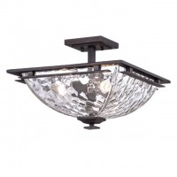 Factory direct supply Semi-Flush Mount Modern Bronze Finish Glass Ceiling lamp